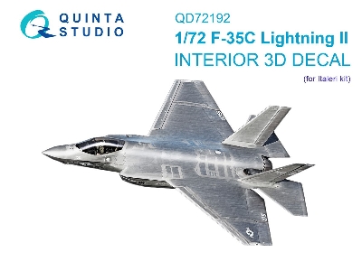 Lockheed Martin F-35 C Lighting Ii - 3d-printed & Coloured Interior On Decal Paper (For Italeri Kits) - zdjęcie 1