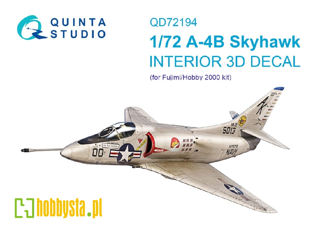 Douglas A-4 B Skyhawk - 3d-printed & Coloured Interior On Decal Paper (For Fujimi / Hobby 2000) Kits) - zdjęcie 1 Douglas A-4 B Skyhawk - 3d-printed & Coloured Interior On Decal Paper (For Fujimi / Hobby 2000) Kits) - zdjęcie 1