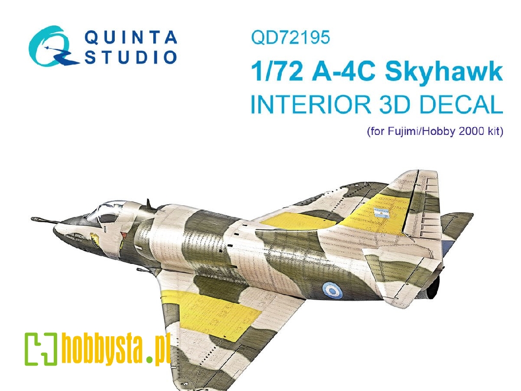 Douglas A-4 C Skyhawk - 3d-printed & Coloured Interior On Decal Paper (For Fujimi / Hobby 2000) Kits) - zdjęcie 1 Douglas A-4 C Skyhawk - 3d-printed & Coloured Interior On Decal Paper (For Fujimi / Hobby 2000) Kits) - zdjęcie 1