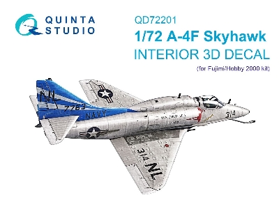 Douglas A-4 F Skyhawk - 3d-printed & Coloured Interior On Decal Paper (For Fujimi / Hobby 2000) Kits) - zdjęcie 1