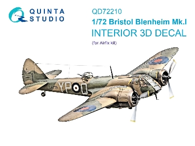 Bristol Blenheim Mk.I - 3d-printed & Coloured Interior On Decal Paper (For Airfix Kits) - zdjęcie 1