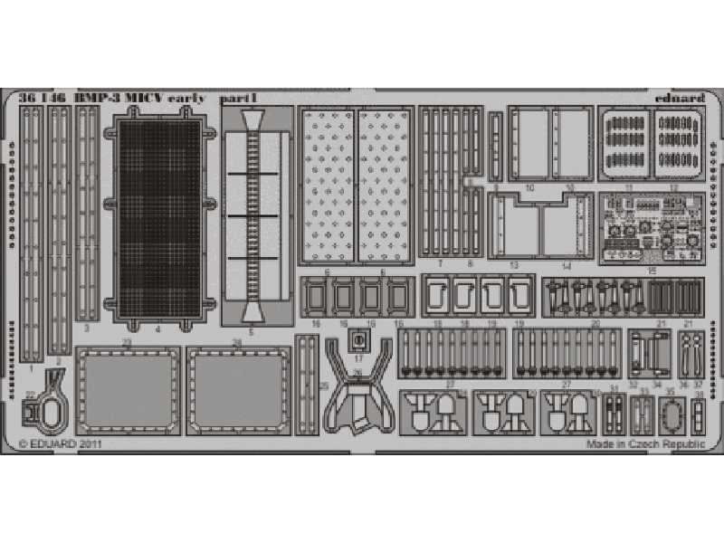  BMP-3 MICV early 1/35 - Trumpeter - blaszki - zdjęcie 1