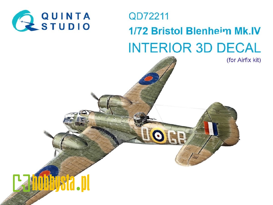 Bristol Blenheim Mk.Iv - 3d-printed & Coloured Interior On Decal Paper (For Airfix Kits) - zdjęcie 1 Bristol Blenheim Mk.Iv - 3d-printed & Coloured Interior On Decal Paper (For Airfix Kits) - zdjęcie 1