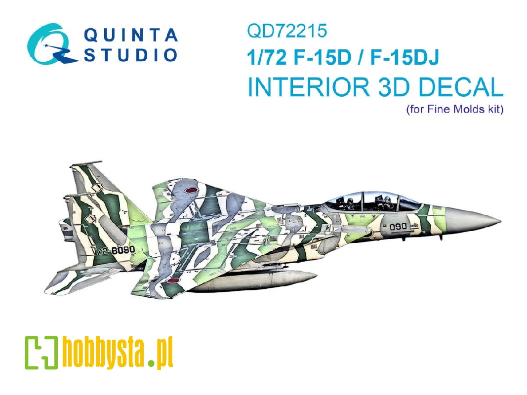 F-15 D/Dj Eagle - 3d-printed & Coloured Interior On Decal Paper (For Fine Molds Kits) - zdjęcie 1 F-15 D/Dj Eagle - 3d-printed & Coloured Interior On Decal Paper (For Fine Molds Kits) - zdjęcie 1