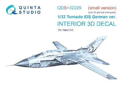 Panavia Tornado Ids German Version - 3d-printed & Coloured Interior With 3d-printed Resin Parts (Small Version / For Italeri Kit