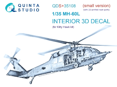 Sikorsky Mh-60 L - 3d-printed & Coloured Interior With 3d-printed Resin Parts (Small Version / For Kitty Hawk Kits) - zdjęcie 2