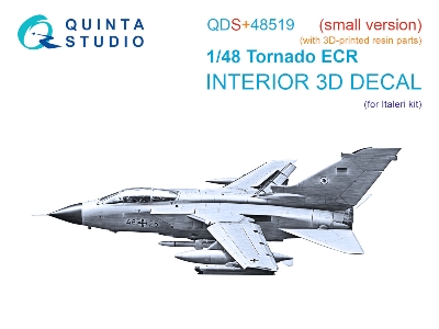 Panavia Tornado Ecr - 3d-printed & Coloured Interior With 3d-printed Resin Parts (Small Version / For Italeri Kits) - zdjęcie 2