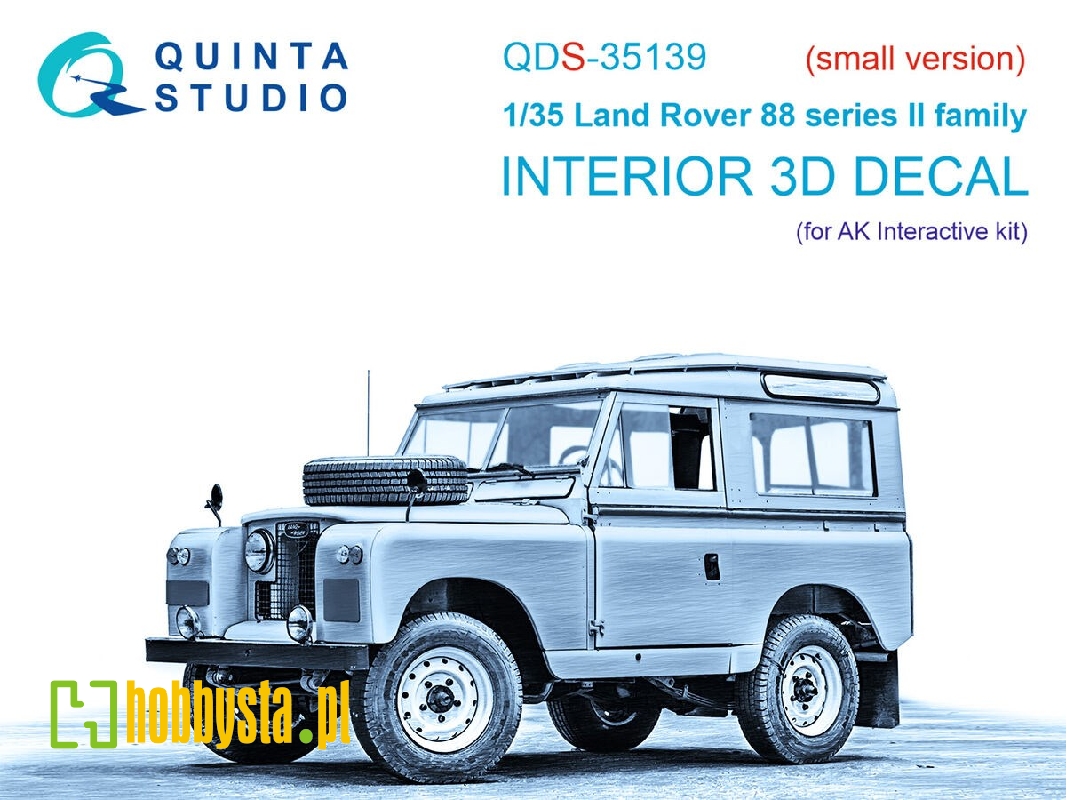 Land Rover 88 Series Ii Family - 3d-printed & Coloured Interior On Decal Paper (For Ak Interactive Kits / Small Version) - zdję Land Rover 88 Series Ii Family - 3d-printed & Coloured Interior On Decal Paper (For Ak Interactive Kits / Small Version) - zdję