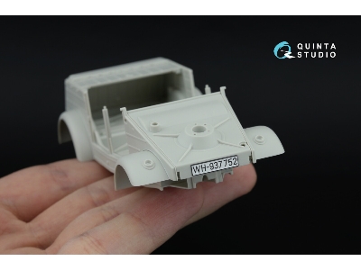 Kubelwagen Type 82 - 3d-printed & Coloured Interior On Decal Paper (For Meng Vs-015 Kit / Small Version) - zdjęcie 7
