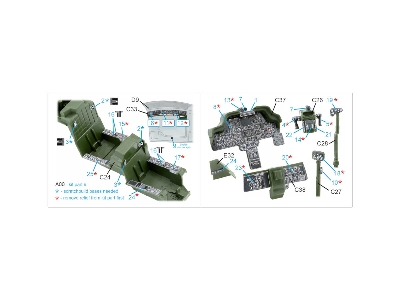 Ah-64 A Apache - 3d-printed & Coloured Interior On Decal Paper (For Academy And Modelist Kits / Small Version) - zdjęcie 2