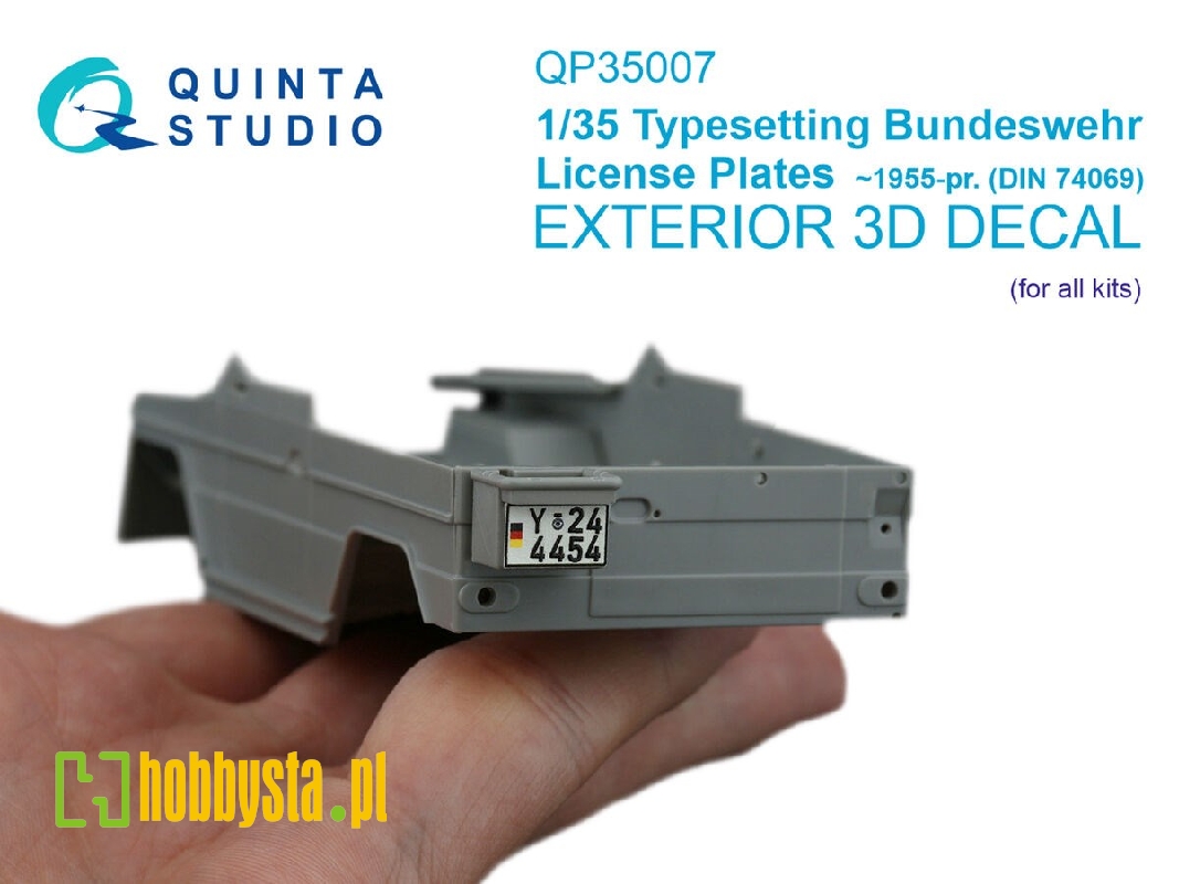 Typesetting Bundeswehr License Plates (For All Kits) - zdjęcie 1 Typesetting Bundeswehr License Plates (For All Kits) - zdjęcie 1