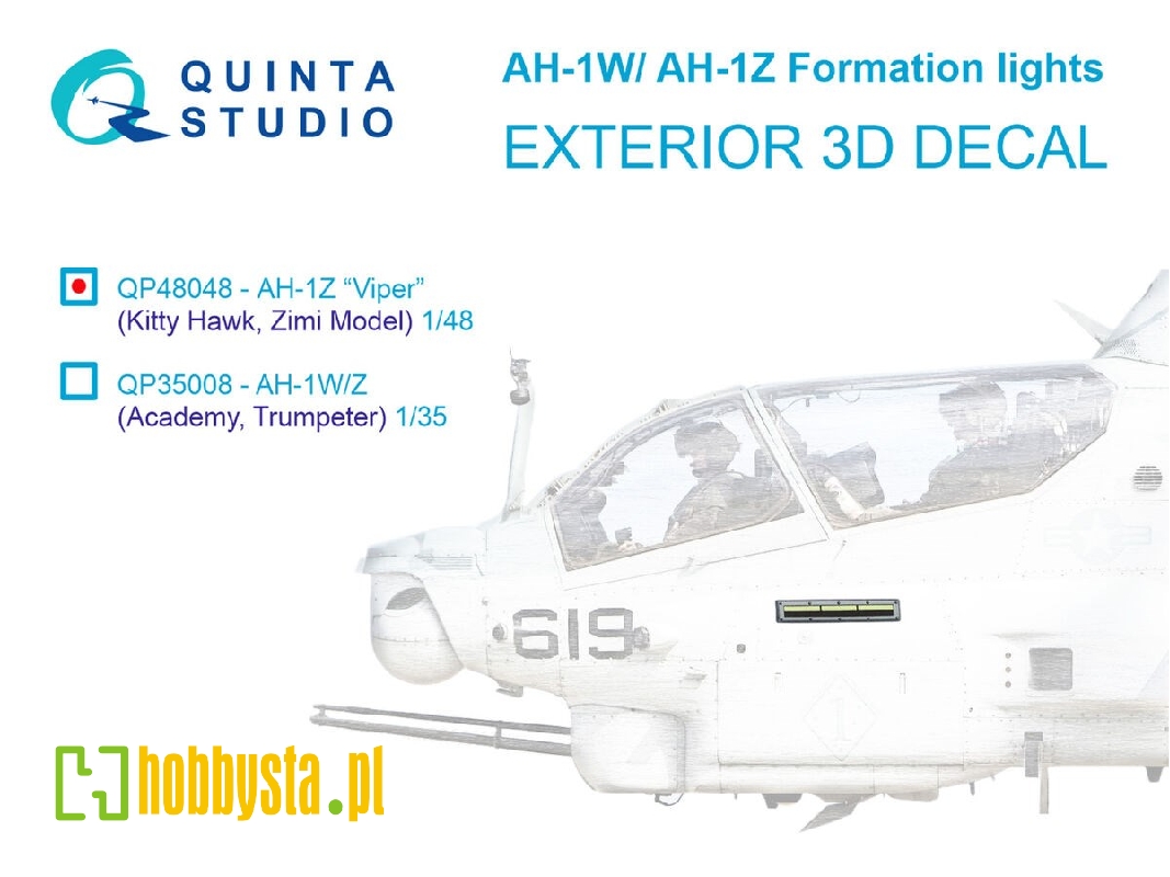 Ah-1 W/Z- Formation (Slime) Lights (For Kitty Hawk And Zimi Models Kits) - zdjęcie 1 Ah-1 W/Z- Formation (Slime) Lights (For Kitty Hawk And Zimi Models Kits) - zdjęcie 1