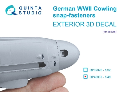 German Wwii Cowling Snap-fasteners (For All Kits) - zdjęcie 1