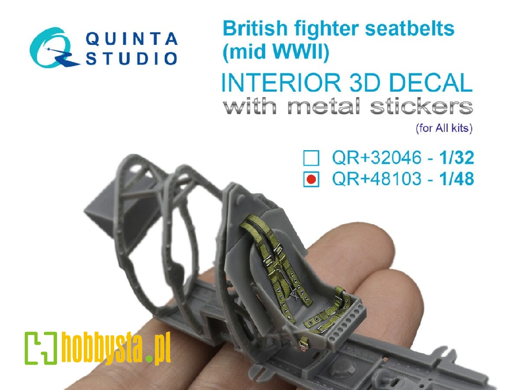 British Fighter Seat Belts (Mid Wwii) With Metal Buckles (For All Kits) - zdjęcie 1 British Fighter Seat Belts (Mid Wwii) With Metal Buckles (For All Kits) - zdjęcie 1