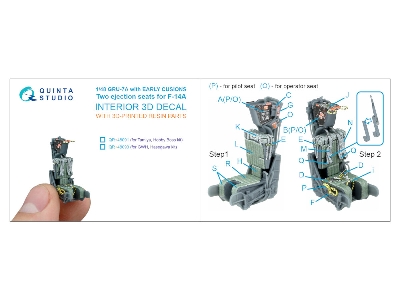 Gru-7 A Early - 2 Ejection Seats For F-14 A (For Hasegawa And Gwh Kits) - zdjęcie 9
