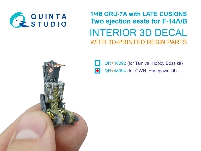 Gru-7 A Late - 2 Ejection Seats For F-14 A/B (For Hasegawa And Gwh Kits) - zdjęcie 1