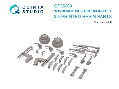 Dodge Wc-54 - 3-d Printed Detailing Set (For Zvezda Kits) - zdjęcie 1