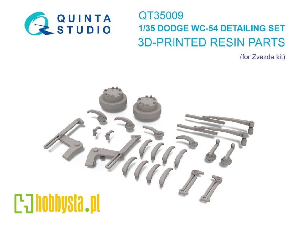 Dodge Wc-54 - 3-d Printed Detailing Set (For Zvezda Kits) - zdjęcie 1 Dodge Wc-54 - 3-d Printed Detailing Set (For Zvezda Kits) - zdjęcie 1