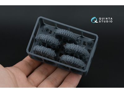 Dodge Wc Family - 3-d Printed Tyre Set With Chains (For Zvezda Kits) - zdjęcie 3