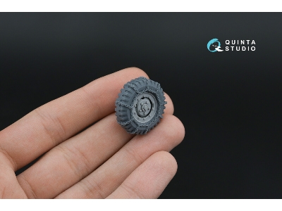 Dodge Wc Family - 3-d Printed Tyre Set With Chains (For Zvezda Kits) - zdjęcie 5