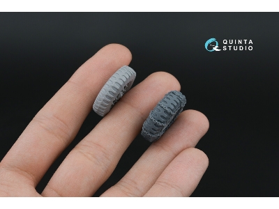 Dodge Wc Family - 3-d Printed Tyre Set With Chains (For Zvezda Kits) - zdjęcie 7