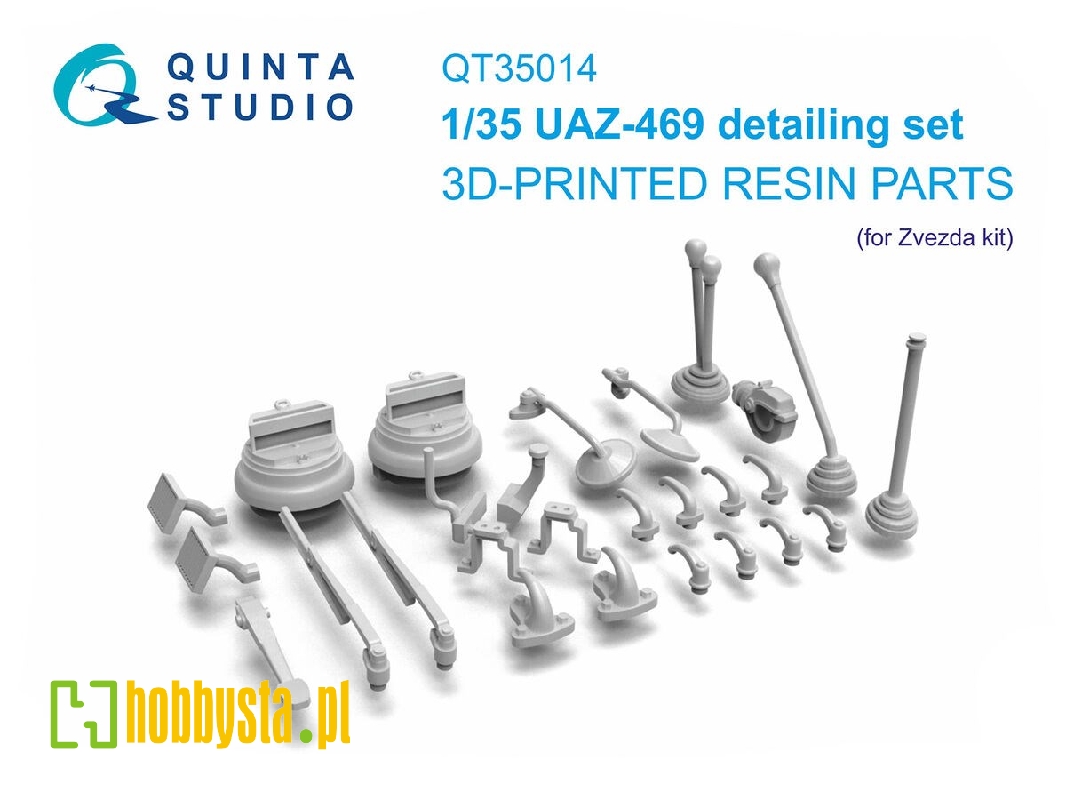 Uaz-469 - 3-d Printed Detailing Set (For All Kits) - zdjęcie 1 Uaz-469 - 3-d Printed Detailing Set (For All Kits) - zdjęcie 1