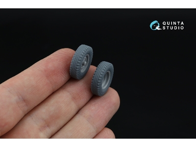 Uaz-469 - 3-d Printed Tyre Set (For Zvezda Kits) - zdjęcie 5