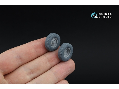 Uaz-469 - 3-d Printed Tyre Set (For Zvezda Kits) - zdjęcie 6