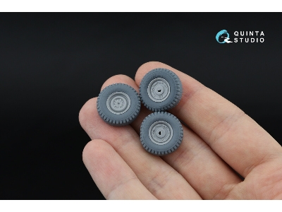 Uaz-469 - 3-d Printed Tyre Set (For Zvezda Kits) - zdjęcie 7