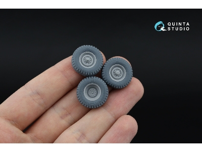 Uaz-469 - 3-d Printed Tyre Set (For Zvezda Kits) - zdjęcie 8
