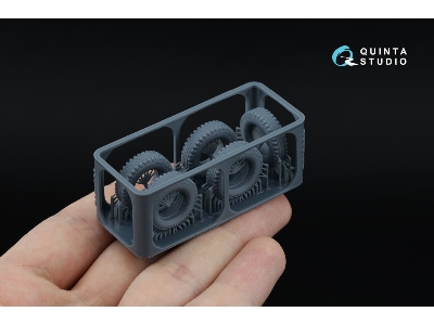 Uaz-469 - 3-d Printed Tyre Set (For Zvezda Kits) - zdjęcie 9