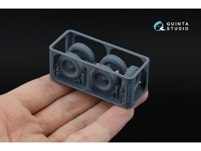 Uaz-469 - 3-d Printed Tyre Set (For Zvezda Kits) - zdjęcie 11