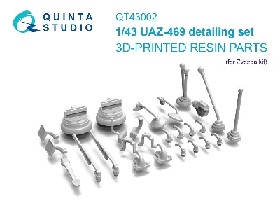 Uaz-469 - 3-d Printed Detailing Set (For Zvezda Kits) - zdjęcie 1