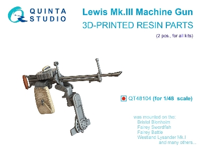 Lewis Mk.Iii Machine Gun - 2 Pcs (3d-printed / For All Kits) - zdjęcie 1