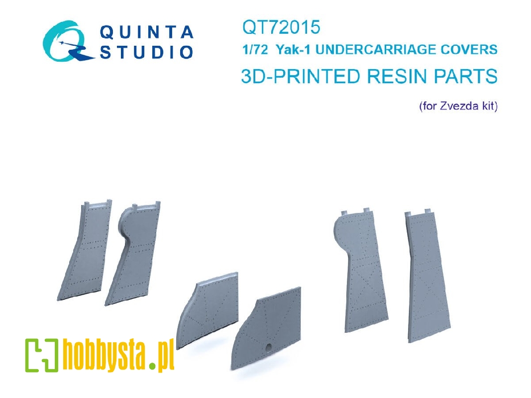 Yakovlev Yak-1 - 3d-printed Undercarriage Covers (For Zvezda Kits) - zdjęcie 1 Yakovlev Yak-1 - 3d-printed Undercarriage Covers (For Zvezda Kits) - zdjęcie 1