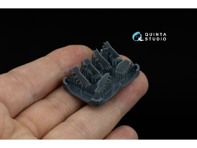 Yakovlev Yak-1 - 3d-printed Undercarriage Covers (For Zvezda Kits) - zdjęcie 3