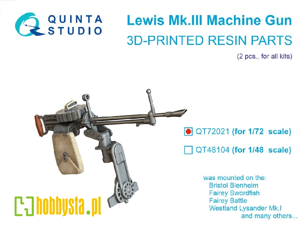 Lewis Mk.Iii Machine Gun (2 Pcs / For All Kits) - zdjęcie 1 Lewis Mk.Iii Machine Gun (2 Pcs / For All Kits) - zdjęcie 1