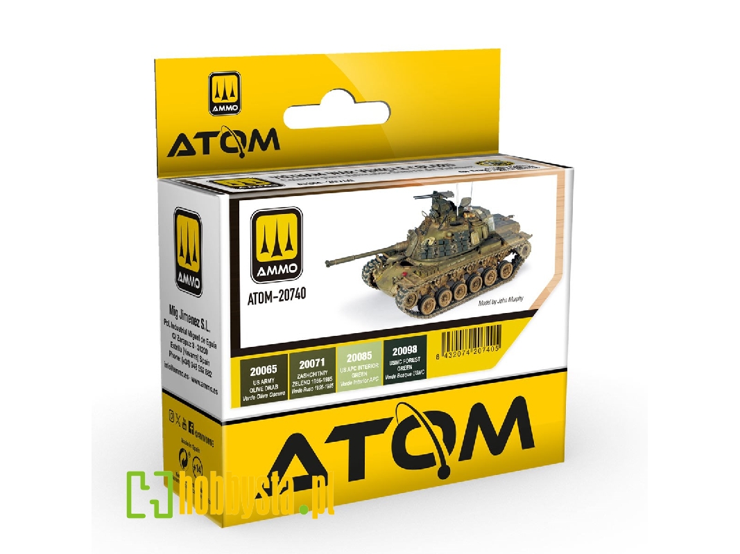 Atom-20740 Vietnam War Vehicles Colors Set - zdjęcie 1 Atom-20740 Vietnam War Vehicles Colors Set - zdjęcie 1
