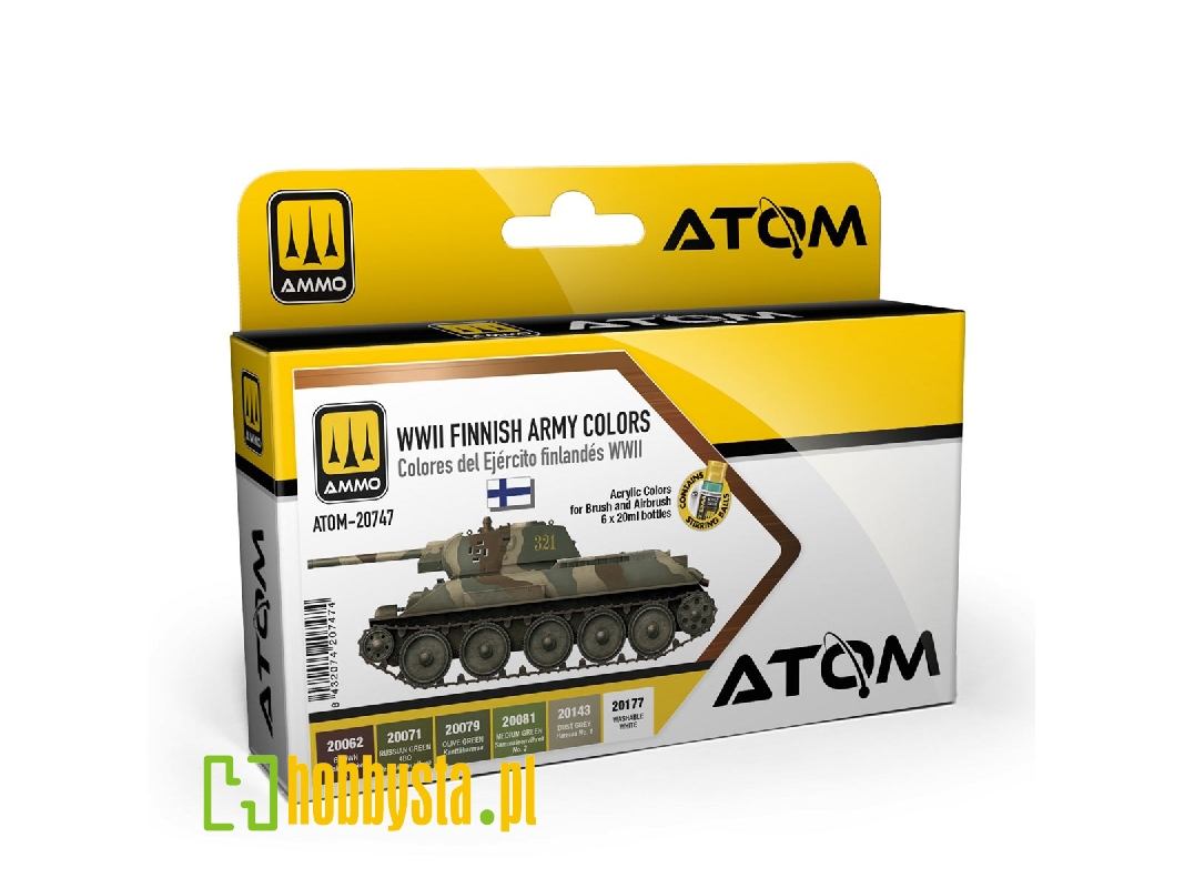 Atom-20747 Wwii Finnish Army Colors Set - zdjęcie 1 Atom-20747 Wwii Finnish Army Colors Set - zdjęcie 1