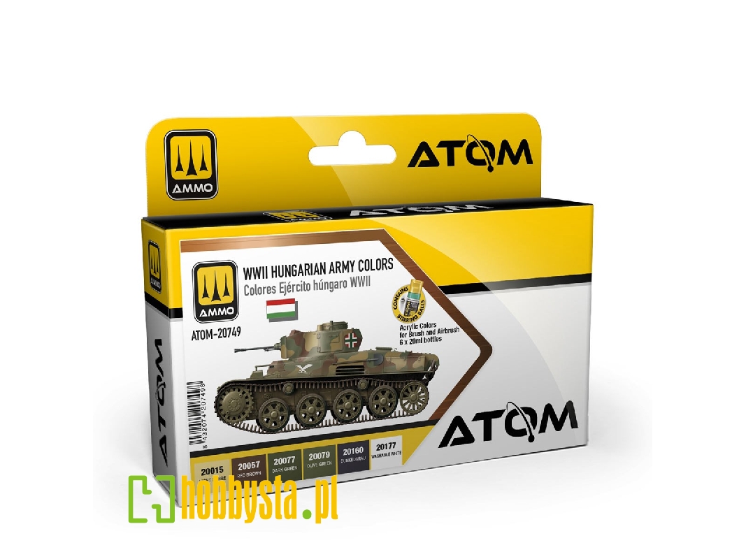 Atom-20749 Wwii Hungarian Army Colors Set - zdjęcie 1 Atom-20749 Wwii Hungarian Army Colors Set - zdjęcie 1