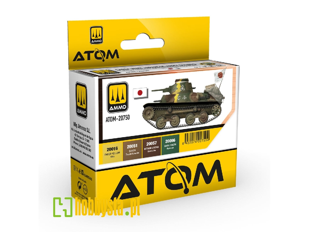 Atom-20750 Early Wwii Japanese Army Colors Set - zdjęcie 1 Atom-20750 Early Wwii Japanese Army Colors Set - zdjęcie 1