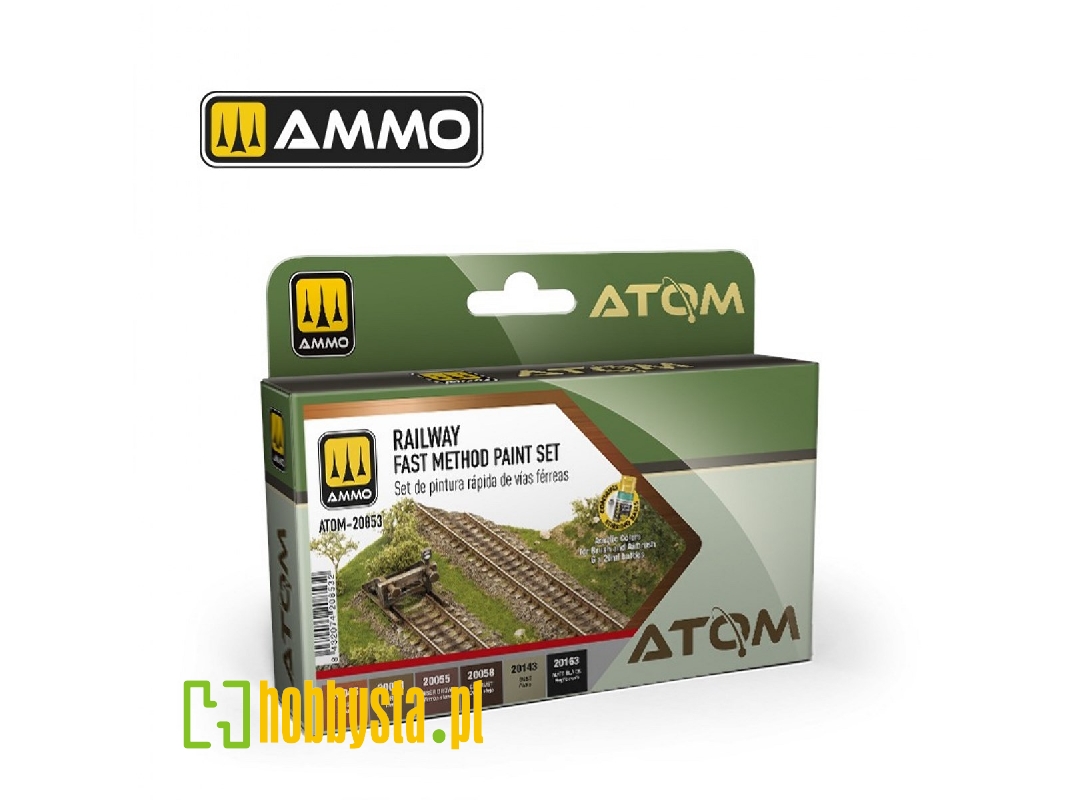 Atom-20853 Railway Fast Method Paint Set - zdjęcie 1 Atom-20853 Railway Fast Method Paint Set - zdjęcie 1