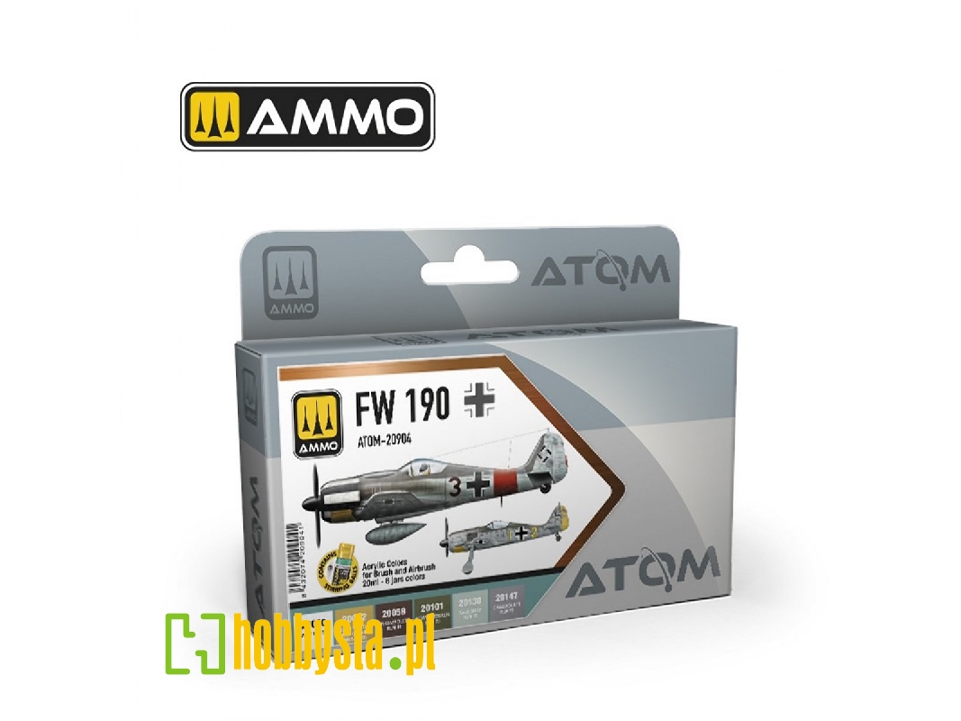 Atom-20904 Fw-190 Colors Set - zdjęcie 1 Atom-20904 Fw-190 Colors Set - zdjęcie 1
