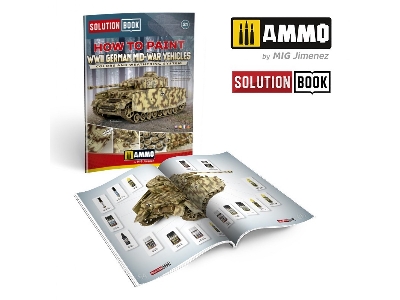 Solution Book 21 - How To Paint Wwii German Mid-war Vehicles - Multilingual Book - zdjęcie 2