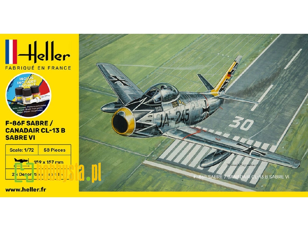 F-86f Sabre / Canadair Cl-13 B Sabre Vi - Starter Kit - zdjęcie 1 F-86f Sabre / Canadair Cl-13 B Sabre Vi - Starter Kit - zdjęcie 1