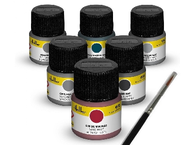 Navy - Acrylic Colour Set 6x12ml And Brush - zdjęcie 1
