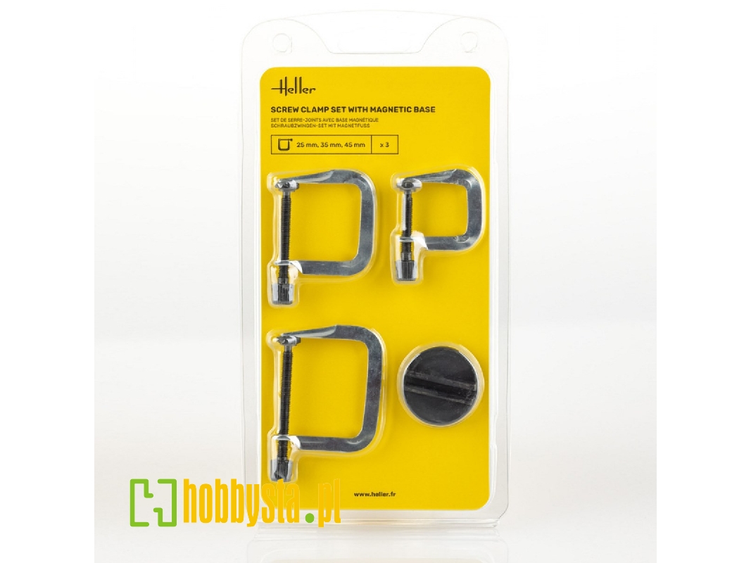 Screw Clamp Set (3 Pieces) With Magnetic Base - zdjęcie 1 Screw Clamp Set (3 Pieces) With Magnetic Base - zdjęcie 1