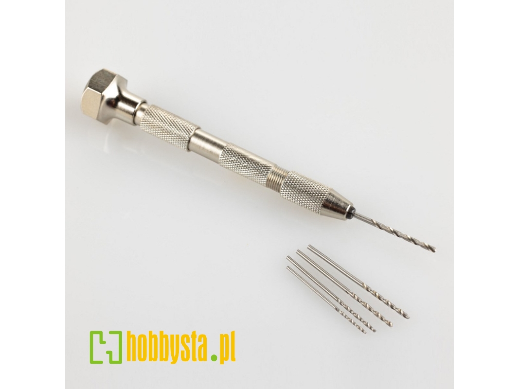 Hand Drill With Five Drills (1, 1.2, 1.4, 1.5 And 1.8 Mm) - zdjęcie 1 Hand Drill With Five Drills (1, 1.2, 1.4, 1.5 And 1.8 Mm) - zdjęcie 1