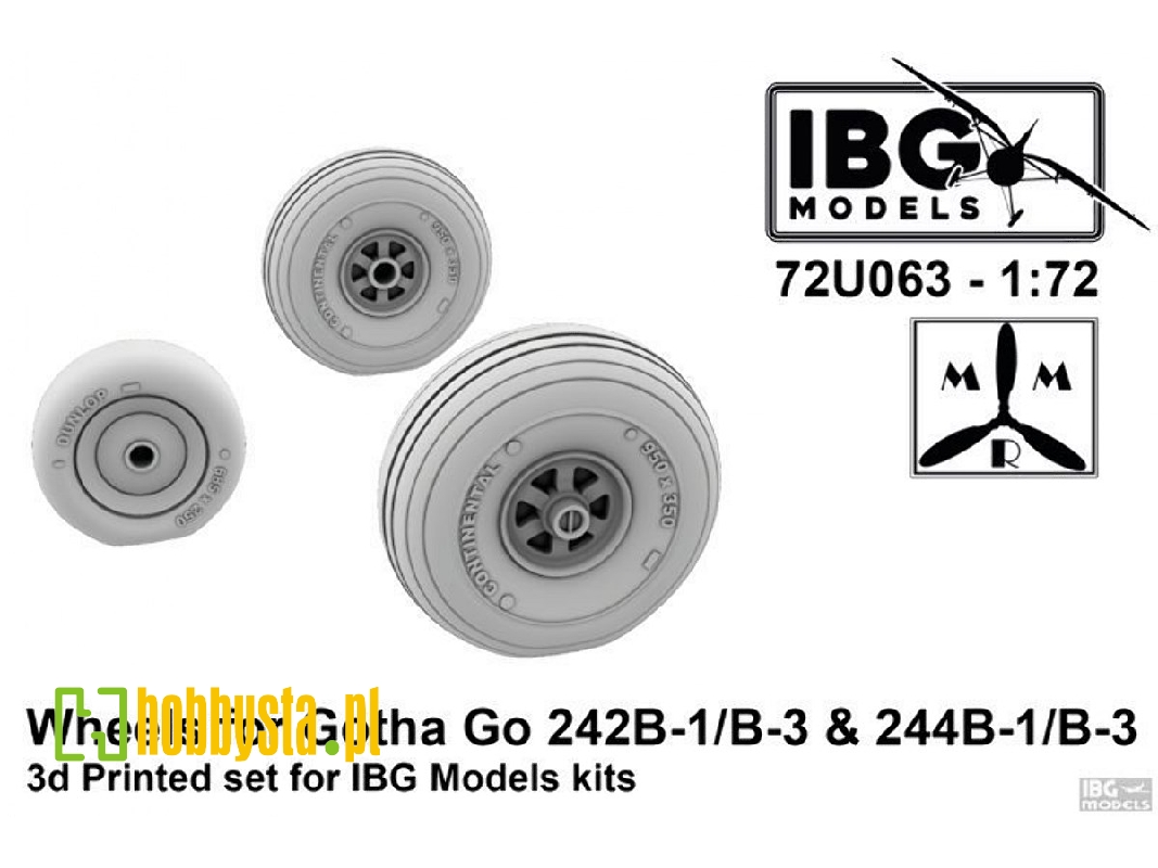 Wheels For Gotha Go 242b-1/B-3 & 244b-1/B-3 - zdjęcie 1 Wheels For Gotha Go 242b-1/B-3 & 244b-1/B-3 - zdjęcie 1