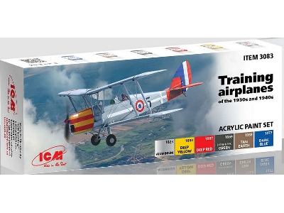 Acrylic Paint Set For Training Airplanes Of The 1930s And 1940s - zdjęcie 1
